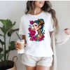 T-Shirt Women White Rose