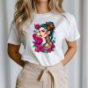 T-Shirt Women White Rose 2