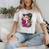 T-Shirt Women White Rose 3