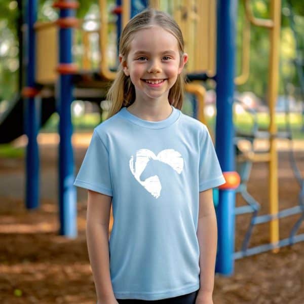 T-Shirt mit Pferdemotiv | Herz