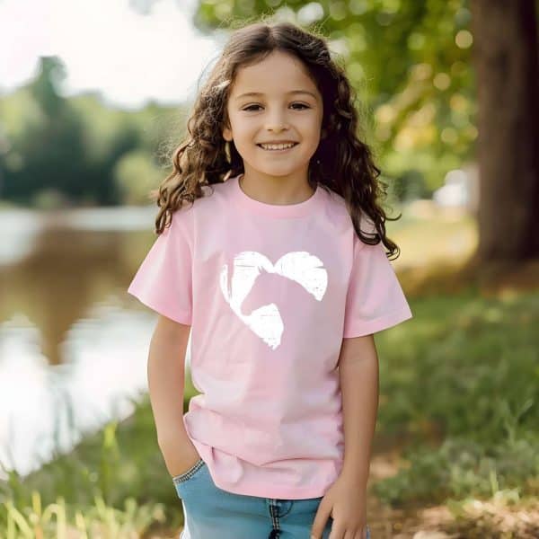 T-Shirt mit Pferdemotiv | Herz